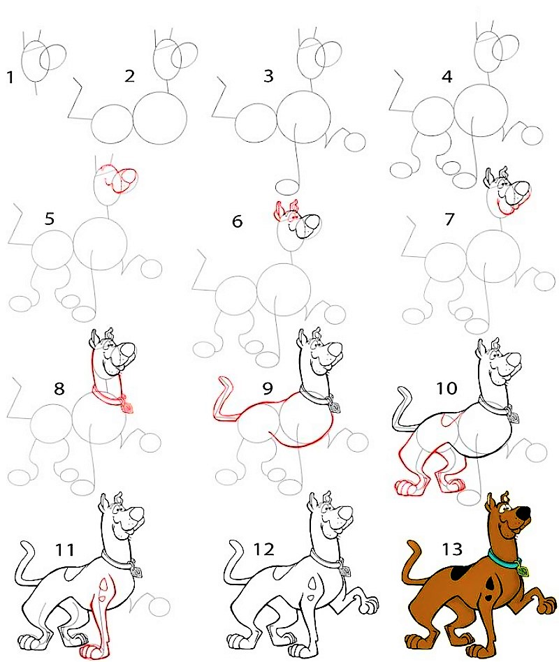 Scooby Doo -koiraideoita 8 piirustus