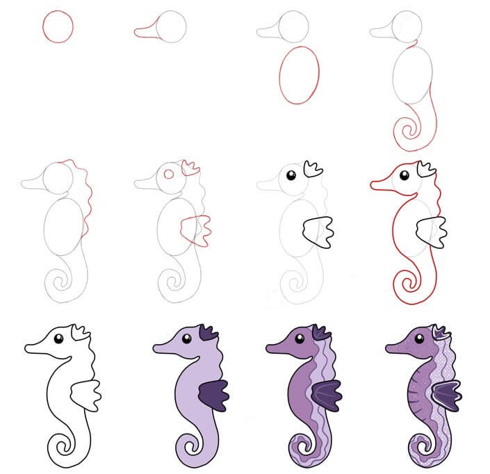 Seahorse idea (10) piirustus