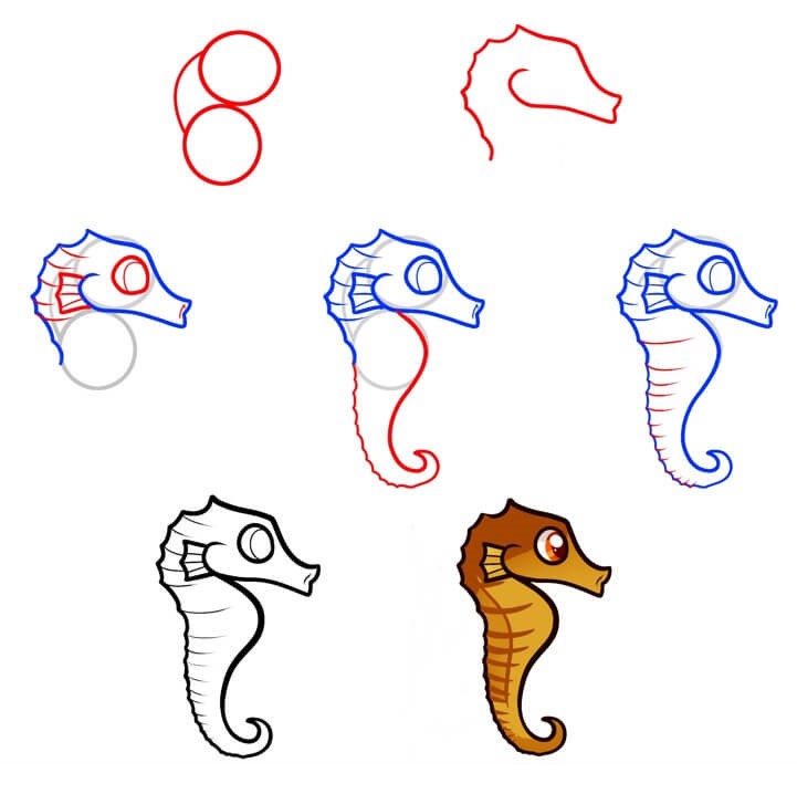 Seahorse idea (11) piirustus