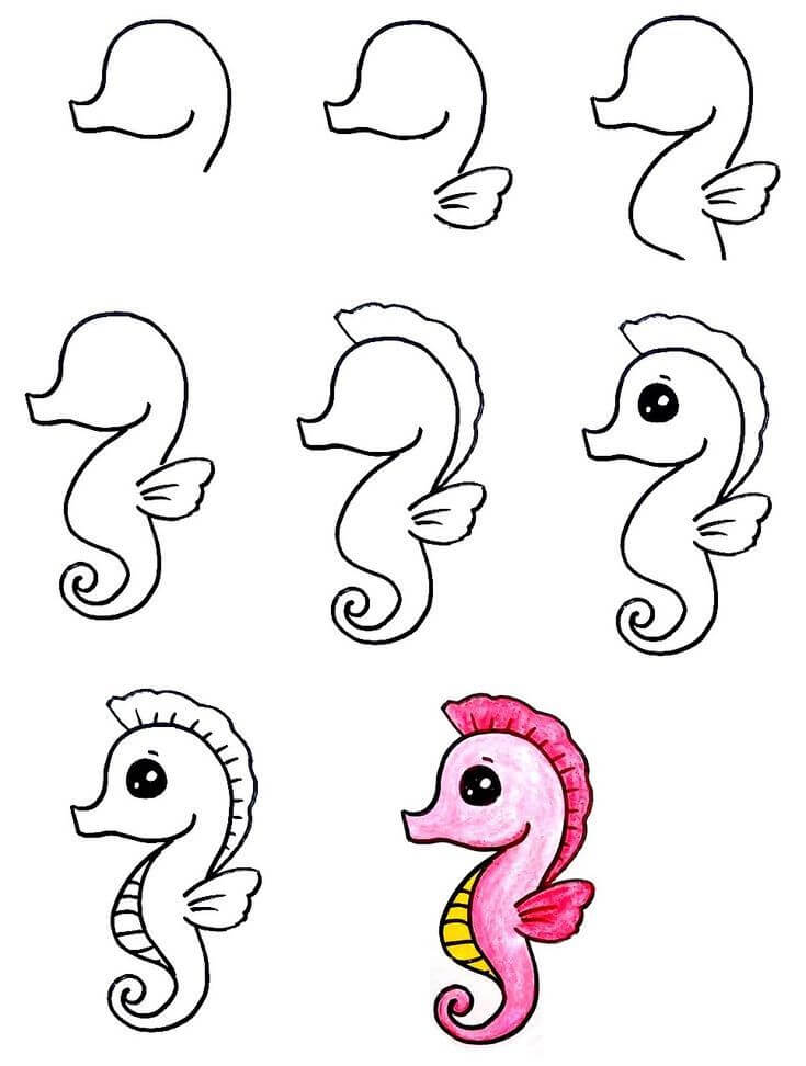 Seahorse idea (16) piirustus