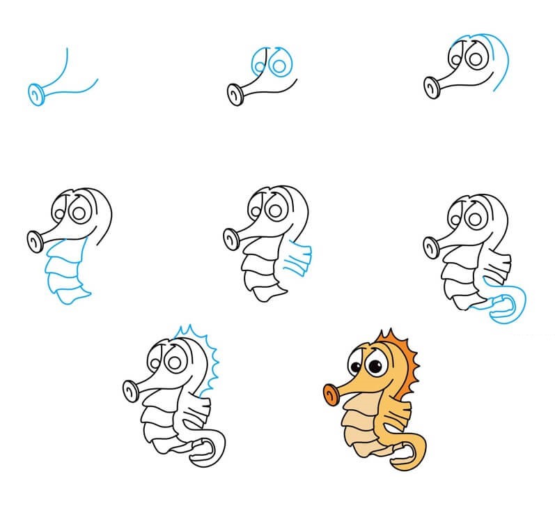 Seahorse idea (5) piirustus