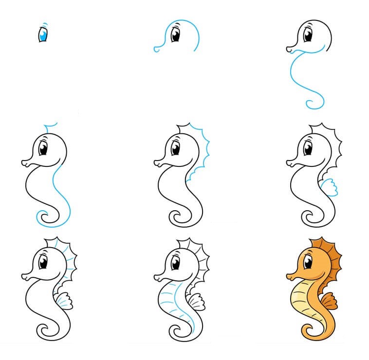 Seahorse idea (6) piirustus