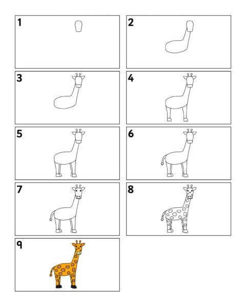 Giraffe idea (13) piirustus