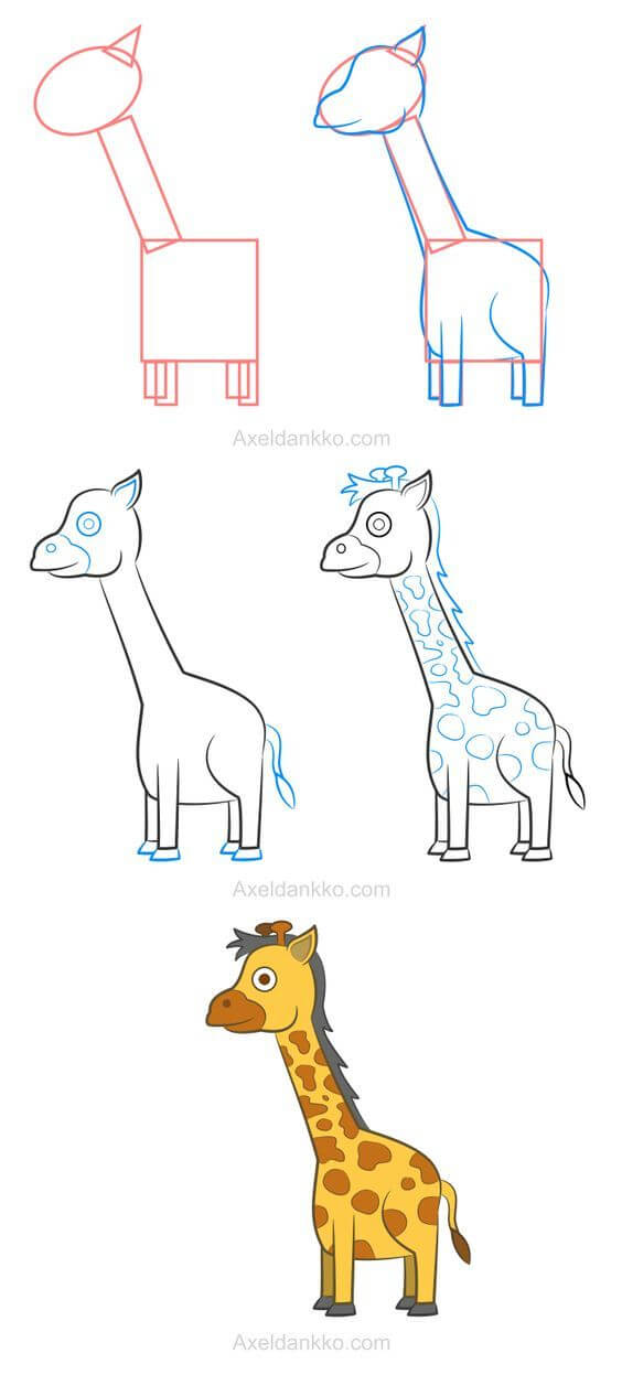 Giraffe idea (14) piirustus