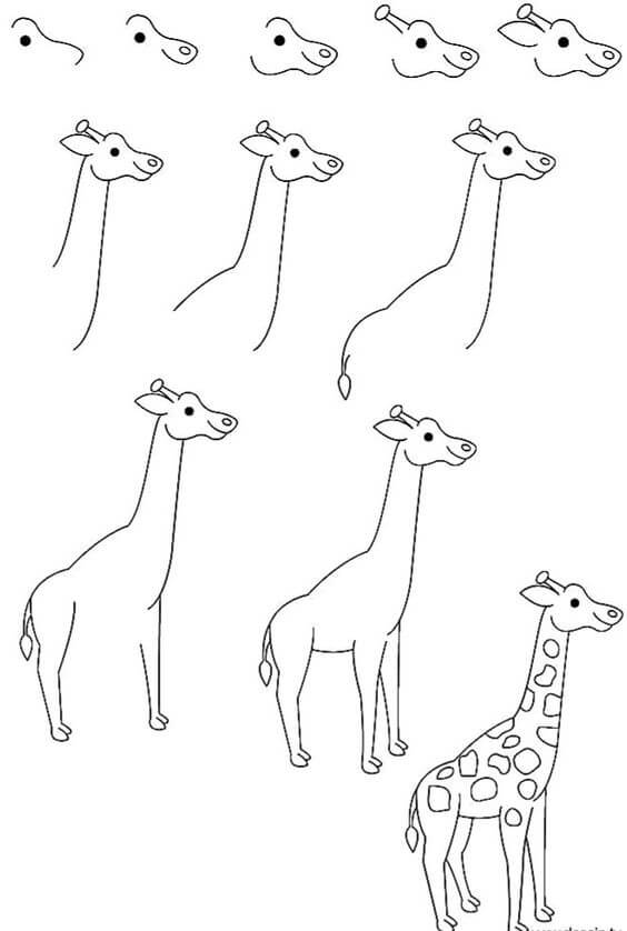 Giraffe idea (16) piirustus