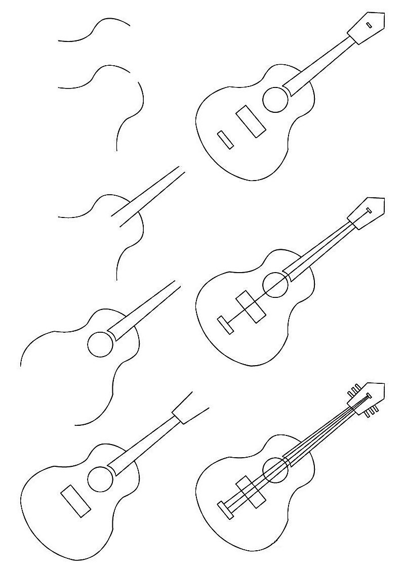 Ideoita kitaralle 3 piirustus