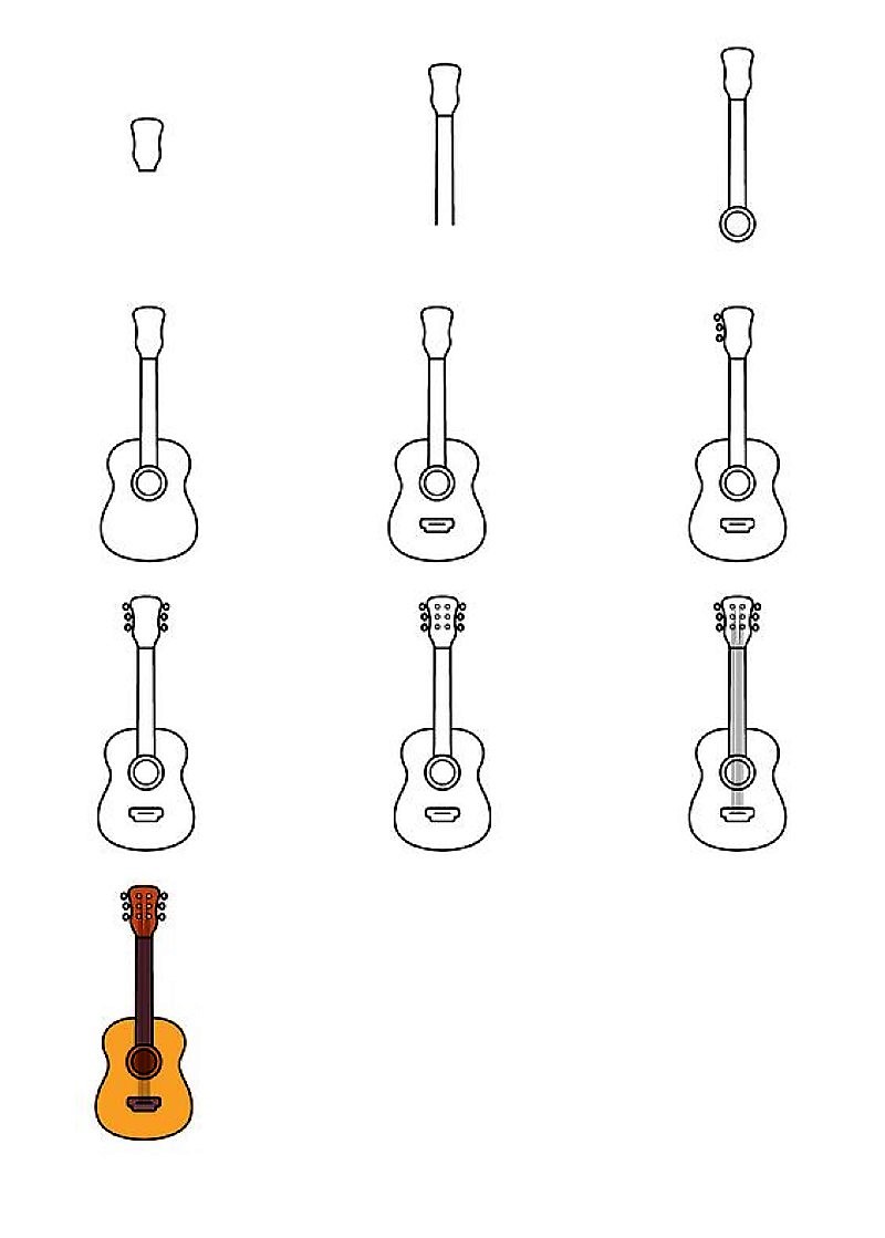 Ideoita kitaralle 5 piirustus