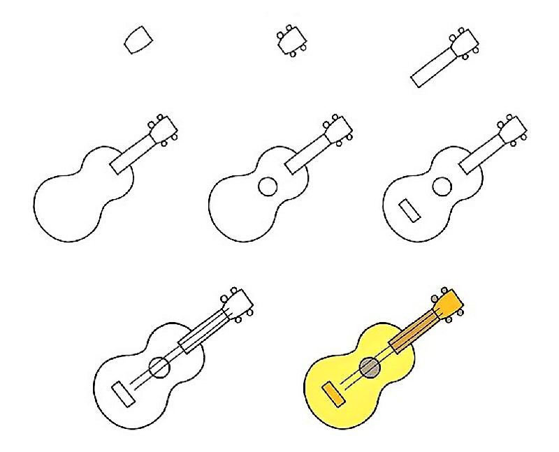 Ideoita kitaralle 6 piirustus