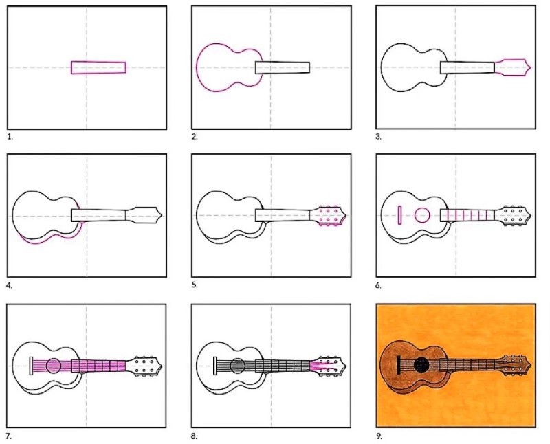 Ideoita kitaralle 8 piirustus