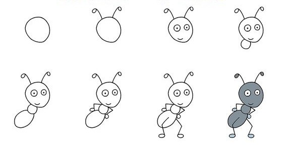 Muurahainen idea 1 piirustus