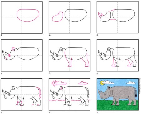 Rhino-ideoita 10 piirustus