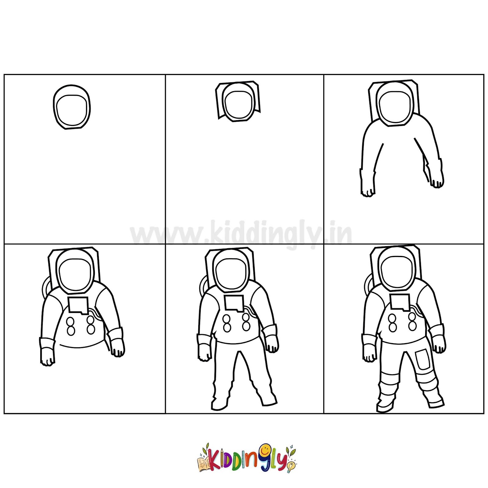 Astronautin idea 1 piirustus