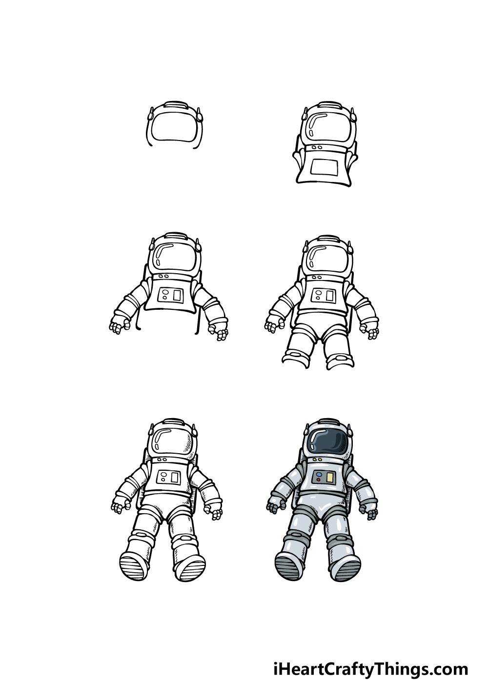 Astronautin idea 3 piirustus