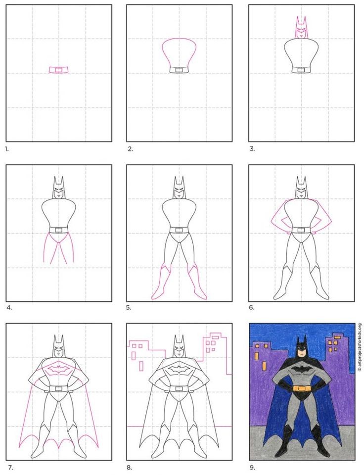 Batman ideoita 3 piirustus