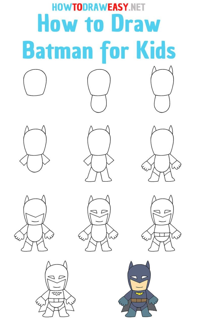 Batman ideoita 5 piirustus