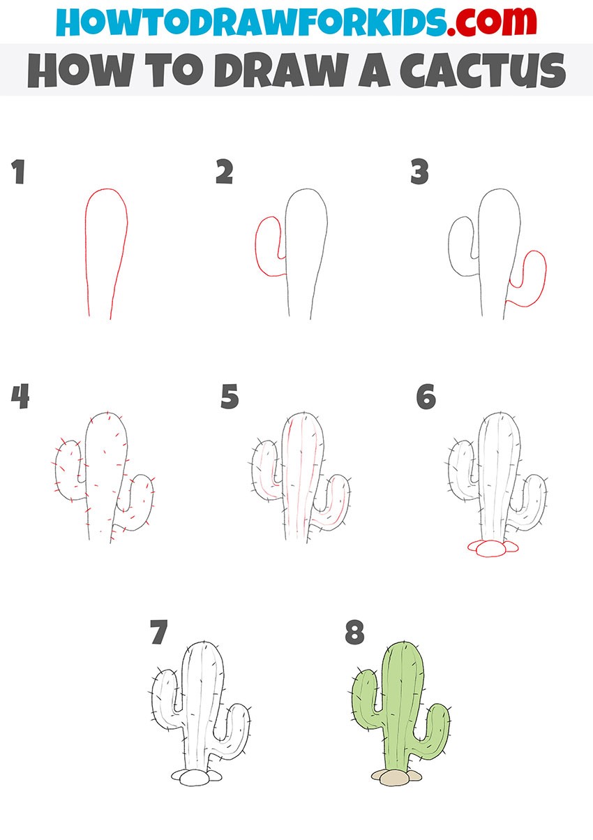 Kaktusidea 6 piirustus