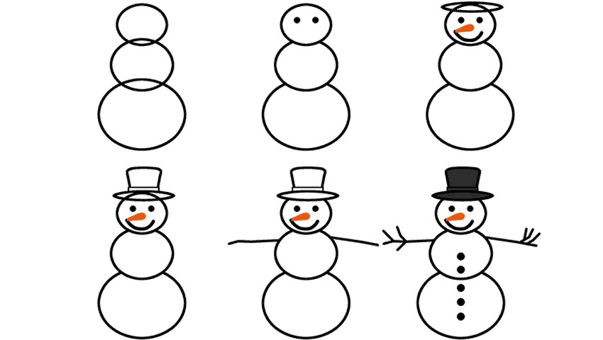 Lumiukko idea 10 piirustus