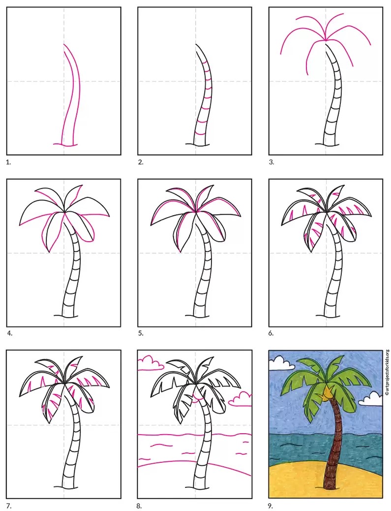 Palmu-idea 2 piirustus