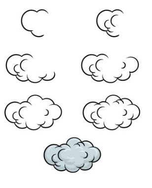 Pilviä piirustus