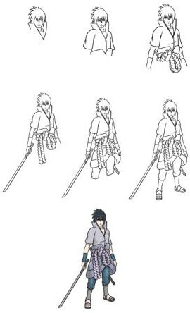 Sasuke on siisti piirustus