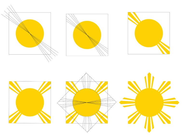 Auringon idea (13) piirustus