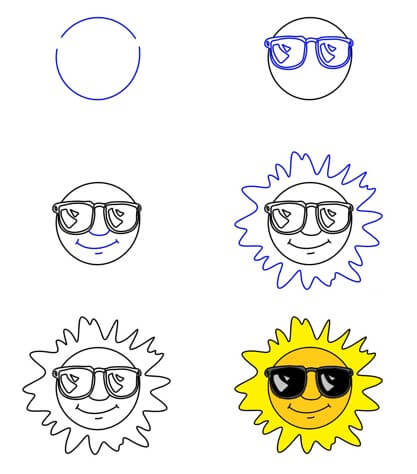 Auringon idea (8) piirustus