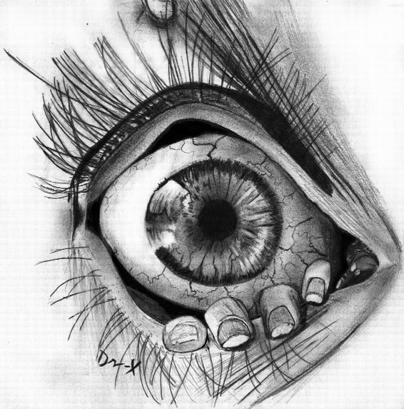 Chicanon silmät (3) piirustus