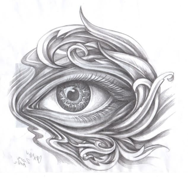 Chicanon silmät (9) piirustus