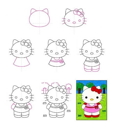 Hello kitty idea (15) piirustus