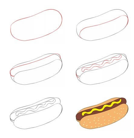 Hot dog iead 3 piirustus
