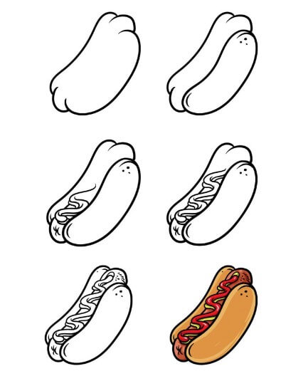 Hot dog iead 4 piirustus