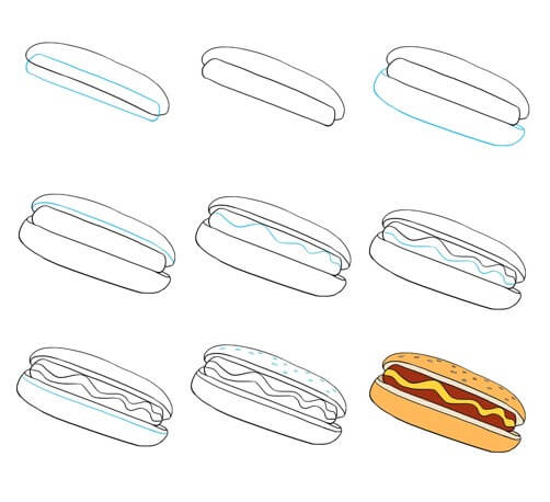 Hot dog iead 7 piirustus