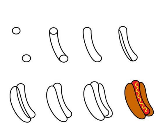 Hot dog iead 8 piirustus
