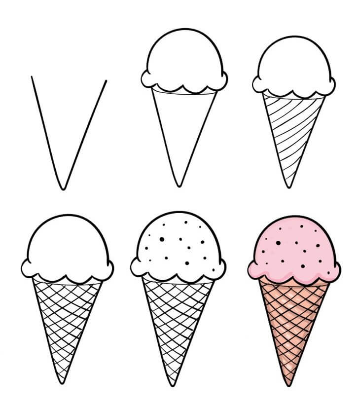 Idea jäätelö (3) piirustus
