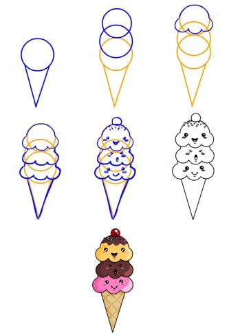 Idea jäätelö (7) piirustus