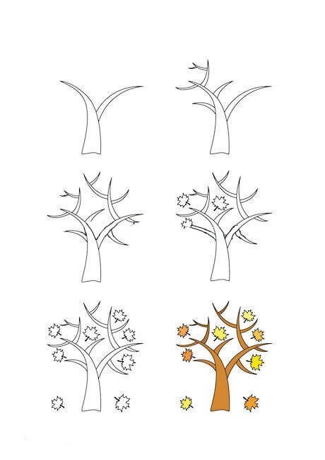Koristeellinen puu (1) piirustus