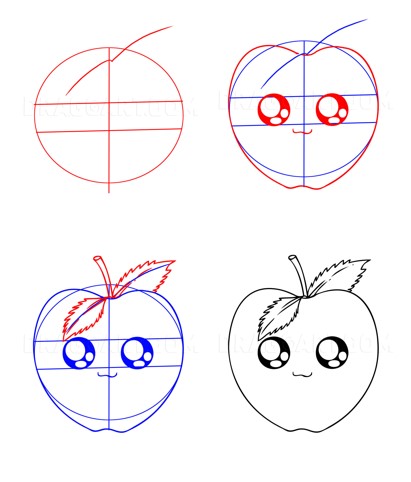 Omena söpö (2) piirustus