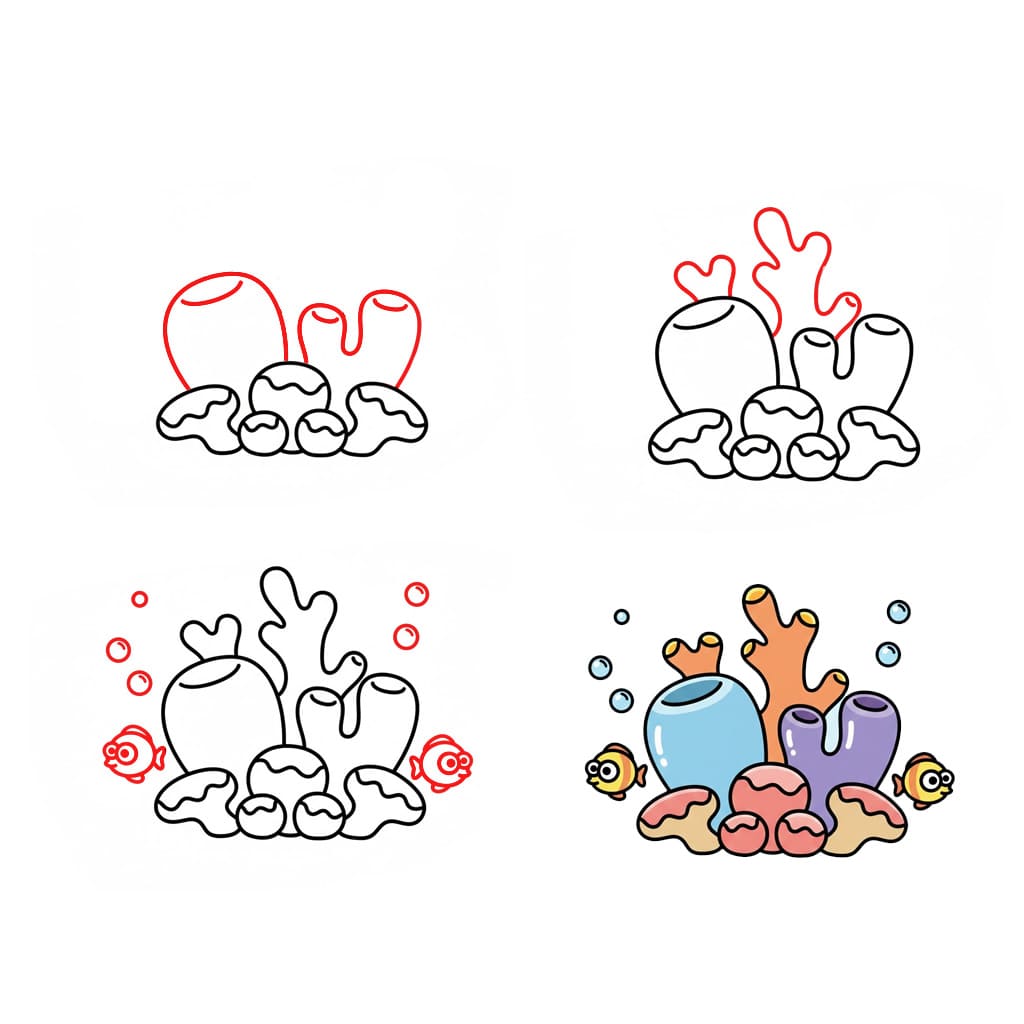 Peruskoralli piirustus