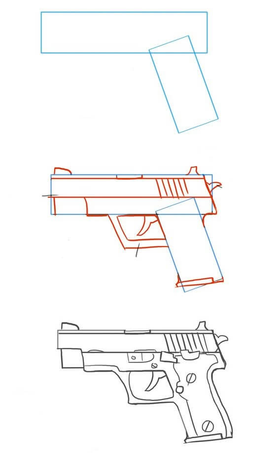 Pistol (8) piirustus