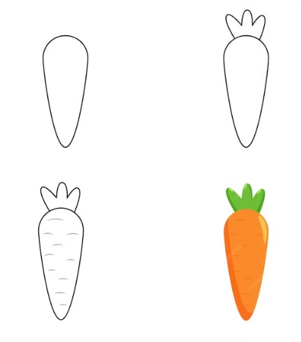 Porkkana idea 10 piirustus