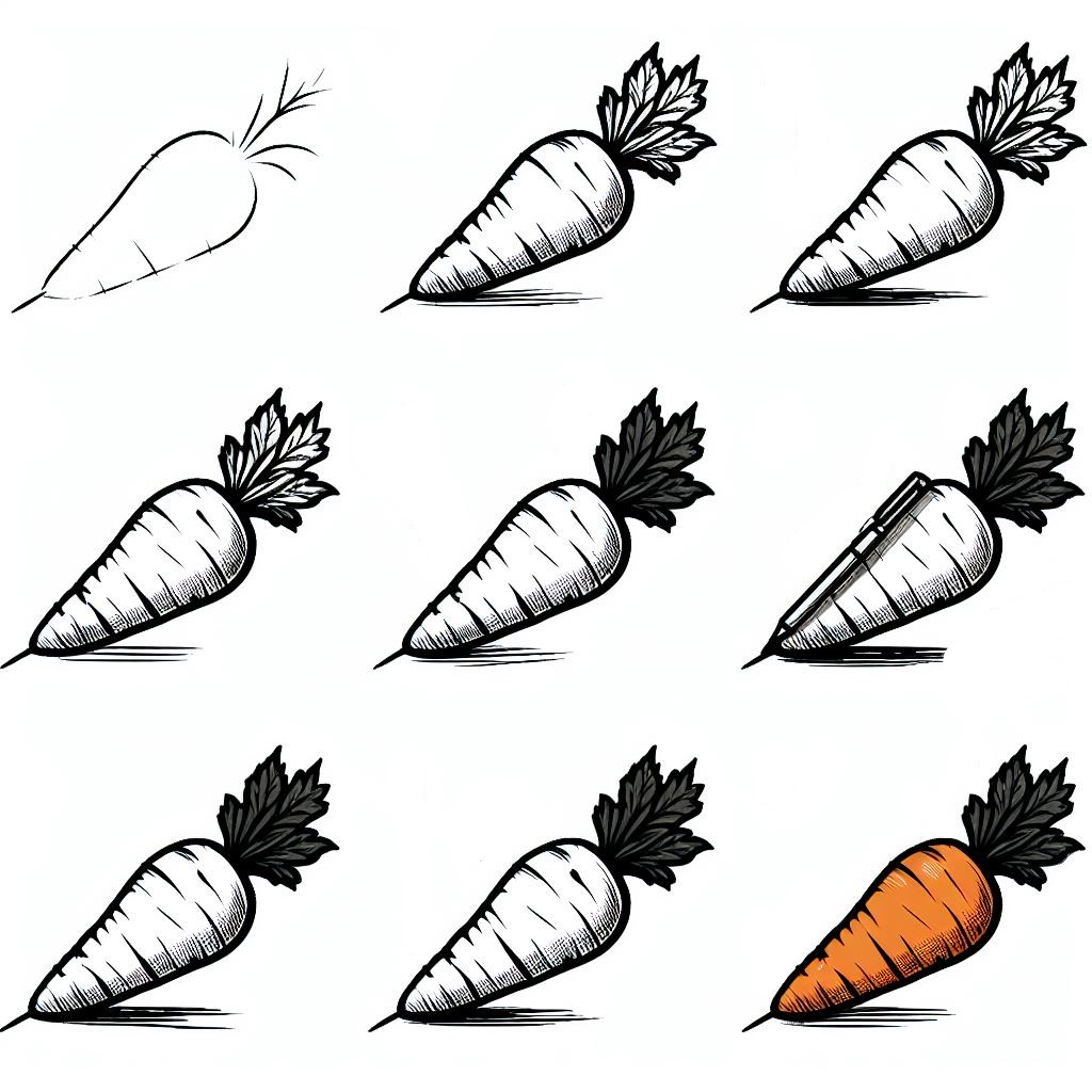 Porkkana idea 17 piirustus