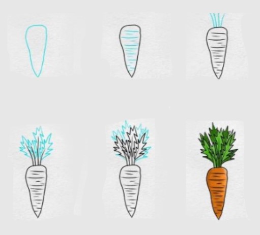 Porkkana idea 6 piirustus