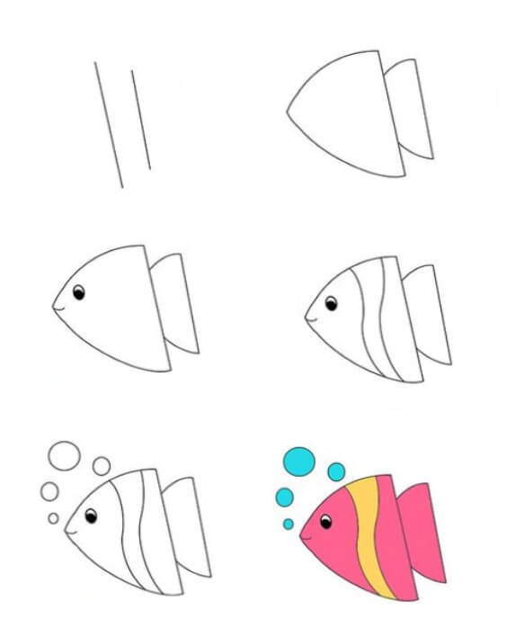 Sateenvarjo kala piirustus