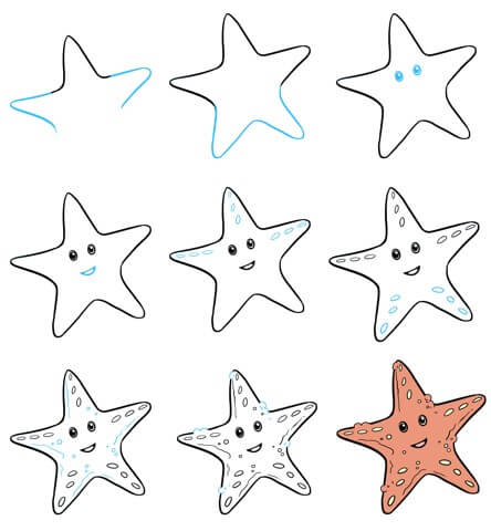 Starfish Delight piirustus