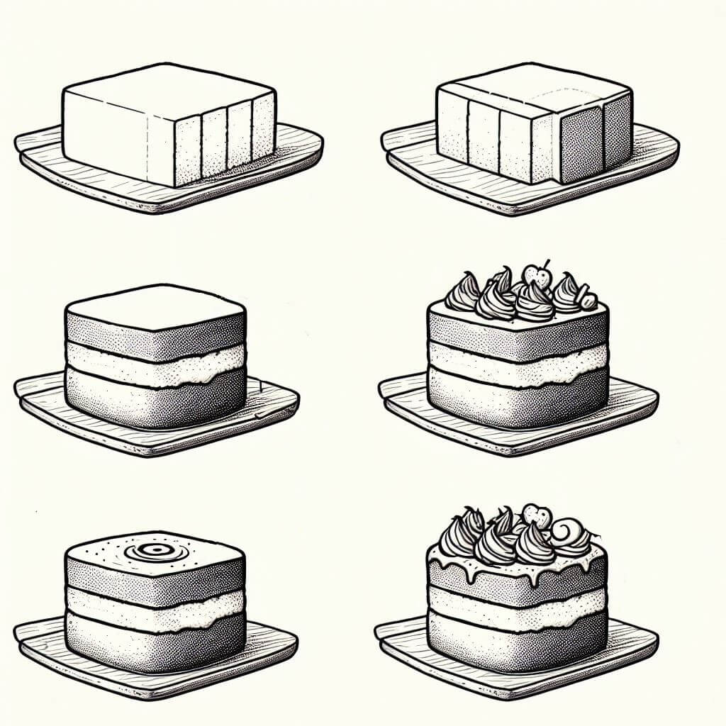 Vaniljakastikekakku idea (12) piirustus