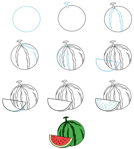 Vesimeloni idea (5) piirustus