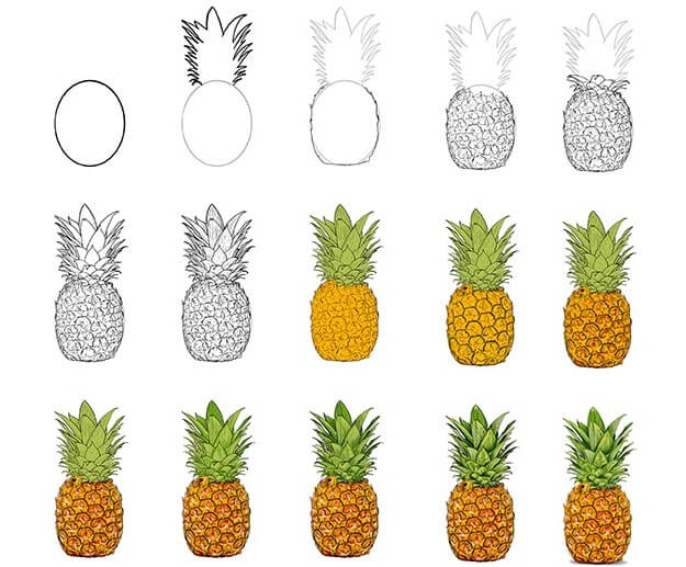 Ananas ideoita (31) piirustus