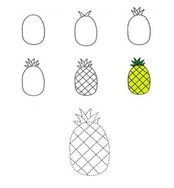 Ananas ideoita (8) piirustus