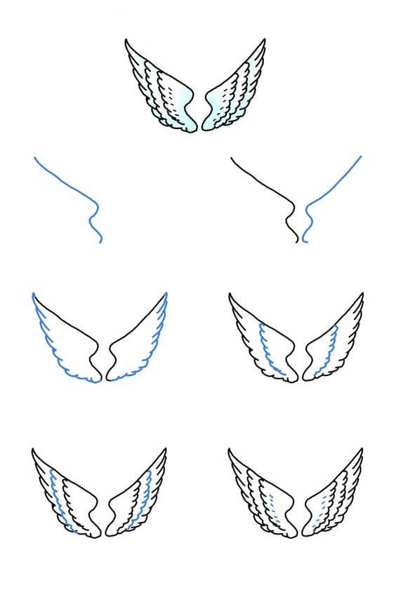 Angel Wings -idea (1) piirustus