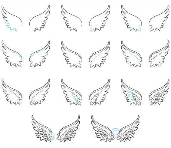 Angel Wings -idea (14) piirustus